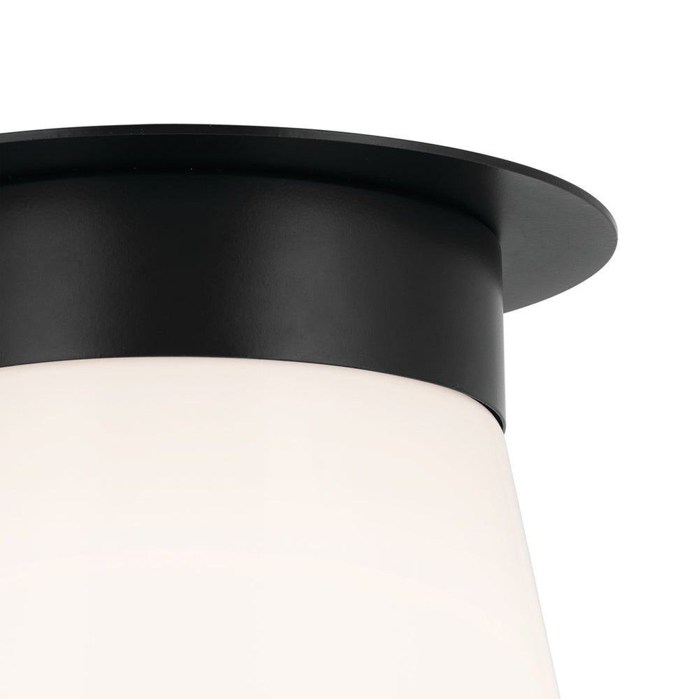 Kichler Canada - 52585BK - One Light Flush Mount - Albers - Black