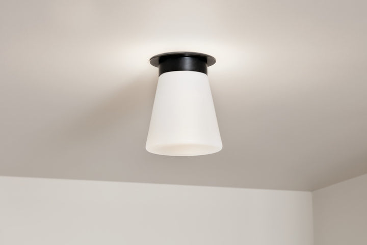 Kichler Canada - 52585BK - One Light Flush Mount - Albers - Black