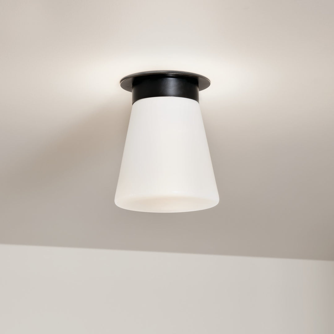 Kichler Canada - 52585BK - One Light Flush Mount - Albers - Black
