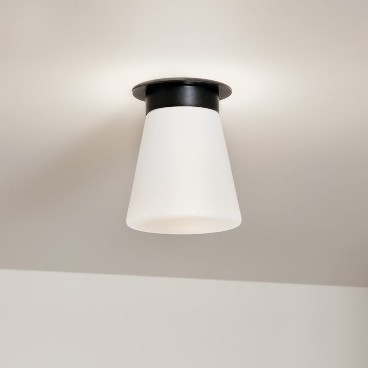 Kichler Canada - 52585BK - One Light Flush Mount - Albers - Black