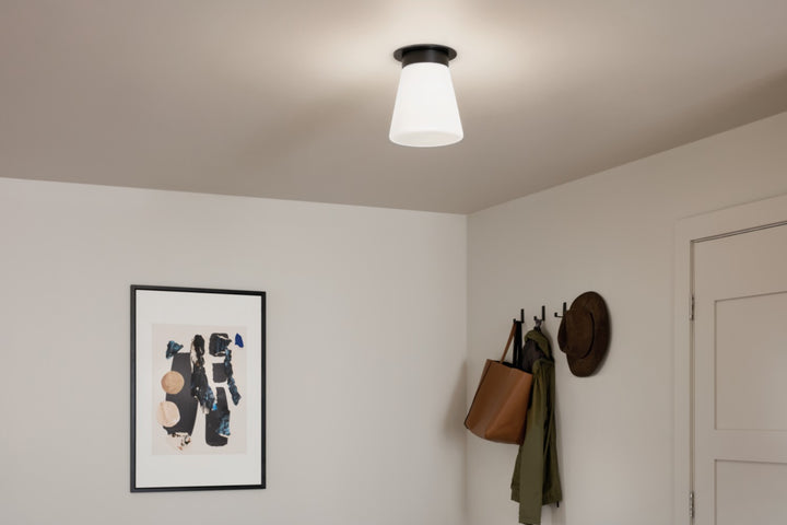 Kichler Canada - 52585BK - One Light Flush Mount - Albers - Black