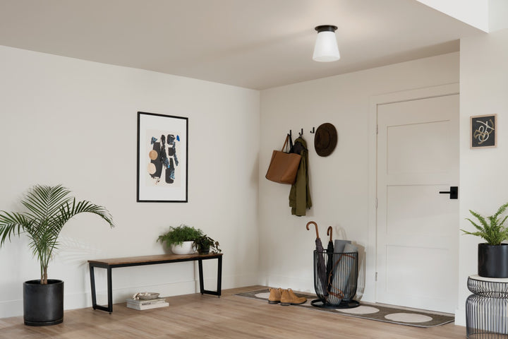 Kichler Canada - 52585BK - One Light Flush Mount - Albers - Black