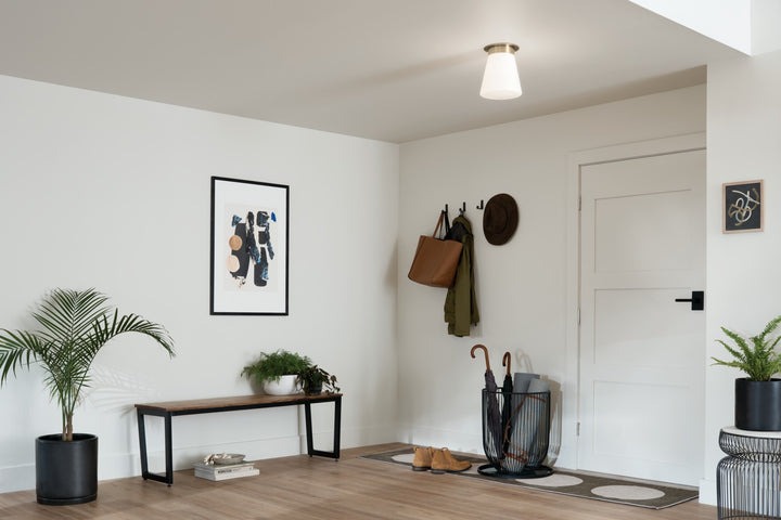 Kichler Canada - 52585CPZ - One Light Flush Mount - Albers - Champagne Bronze