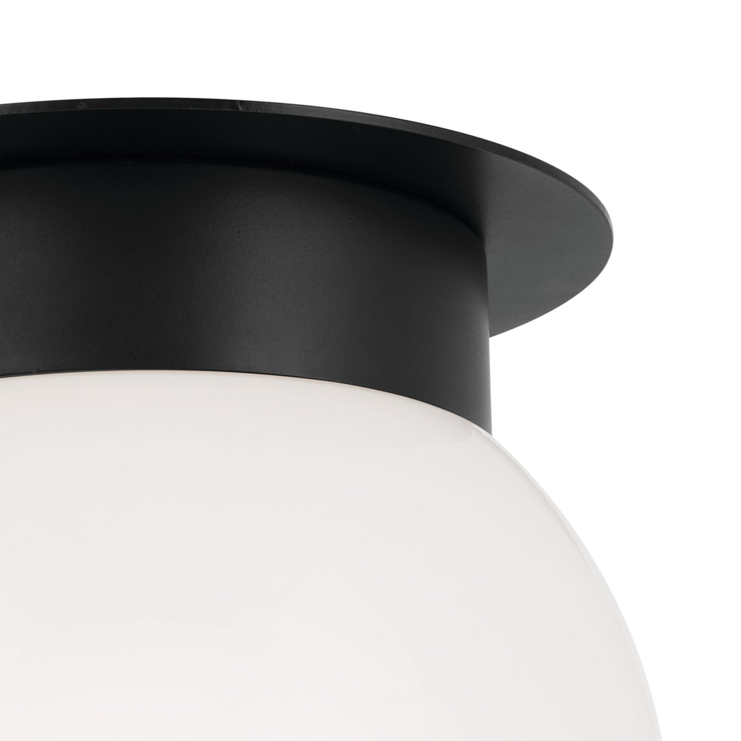 Kichler Canada - 52586BK - One Light Flush Mount - Albers - Black