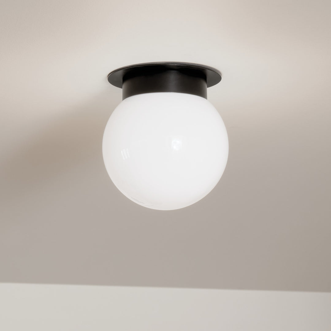 Kichler Canada - 52586BK - One Light Flush Mount - Albers - Black