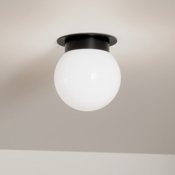Kichler Canada - 52586BK - One Light Flush Mount - Albers - Black