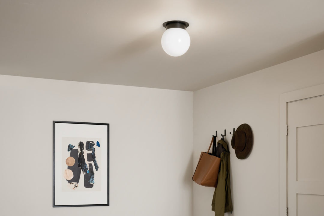 Kichler Canada - 52586BK - One Light Flush Mount - Albers - Black