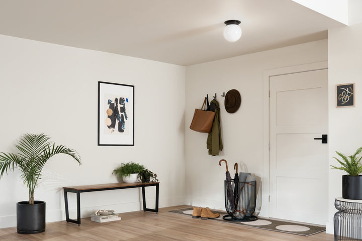 Kichler Canada - 52586BK - One Light Flush Mount - Albers - Black