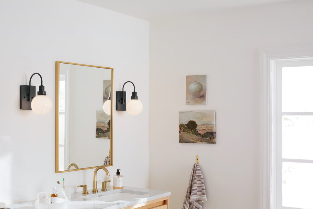 Kichler Canada - 55149BK - One Light Wall Sconce - Hex - Black