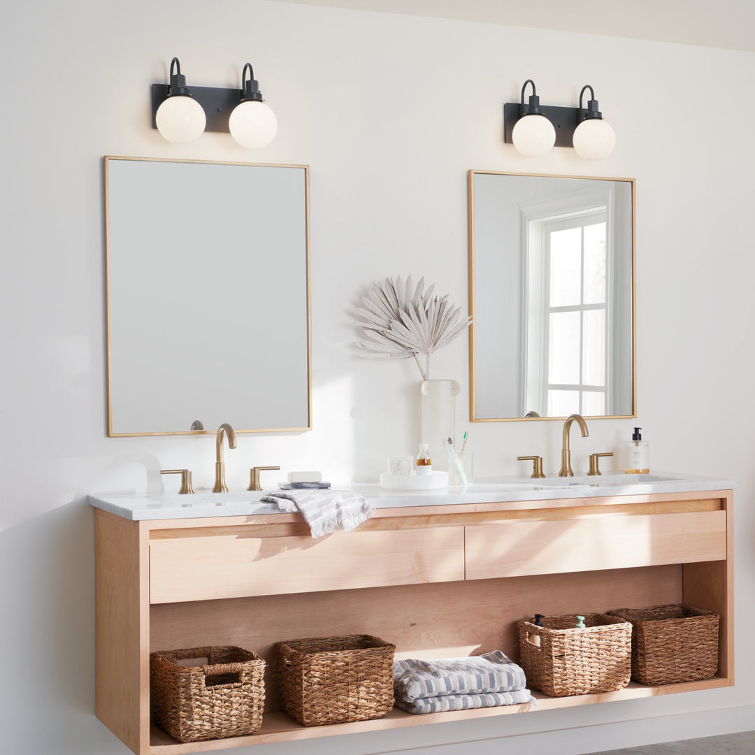 Kichler Canada - 55150BK - Two Light Bath - Hex - Black