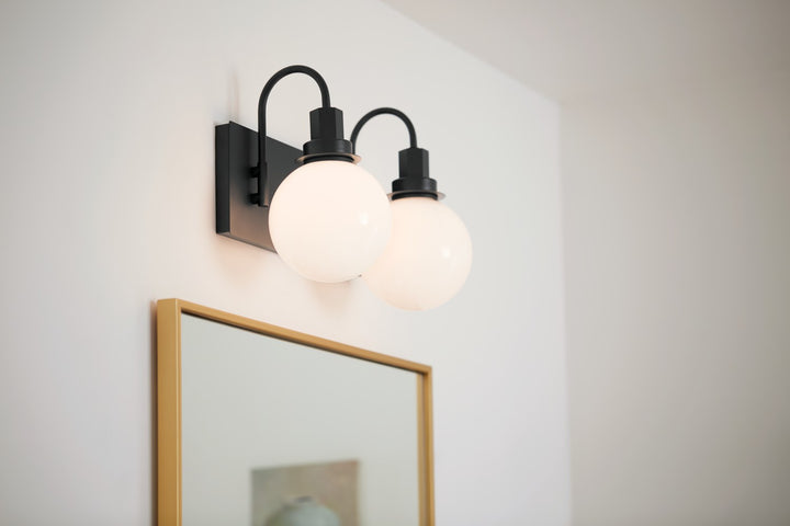 Kichler Canada - 55150BK - Two Light Bath - Hex - Black