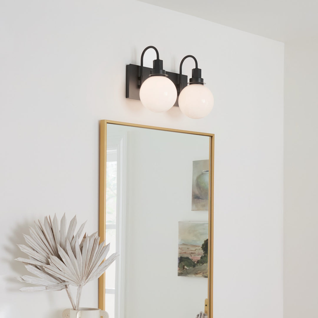 Kichler Canada - 55150BK - Two Light Bath - Hex - Black