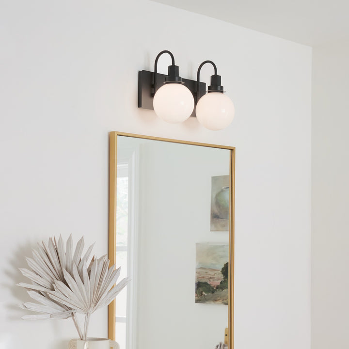 Kichler Canada - 55150BK - Two Light Bath - Hex - Black
