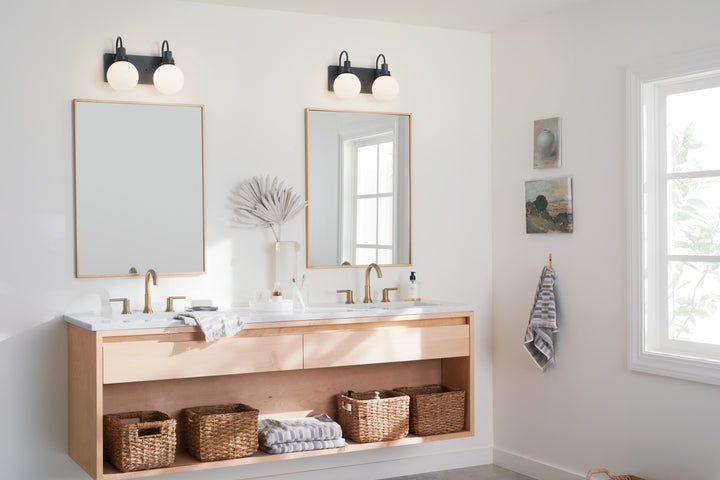 Kichler Canada - 55150BK - Two Light Bath - Hex - Black