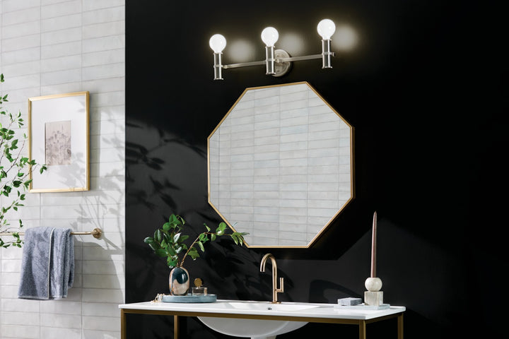 Kichler Canada - 55157NI - Three Light Bath - Torche - Brushed Nickel