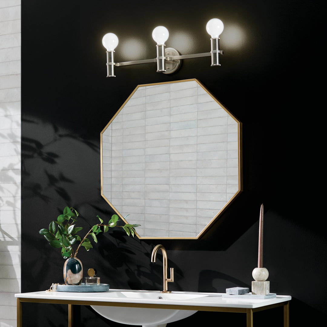 Kichler Canada - 55157NI - Three Light Bath - Torche - Brushed Nickel