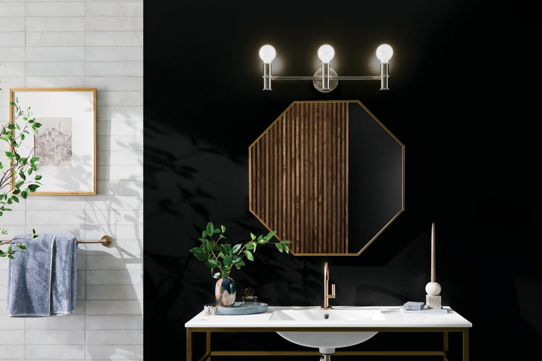 Kichler Canada - 55157NI - Three Light Bath - Torche - Brushed Nickel