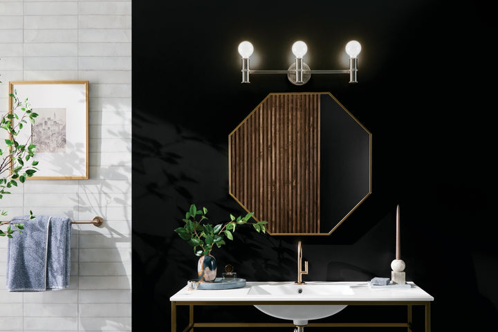 Kichler Canada - 55157NI - Three Light Bath - Torche - Brushed Nickel