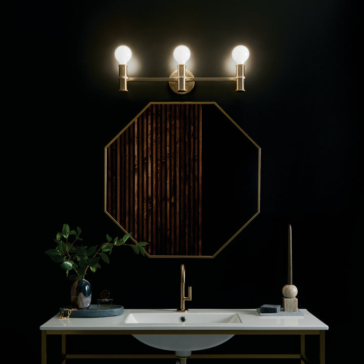 Kichler Canada - 55157CPZ - Three Light Bath - Torche - Champagne Bronze