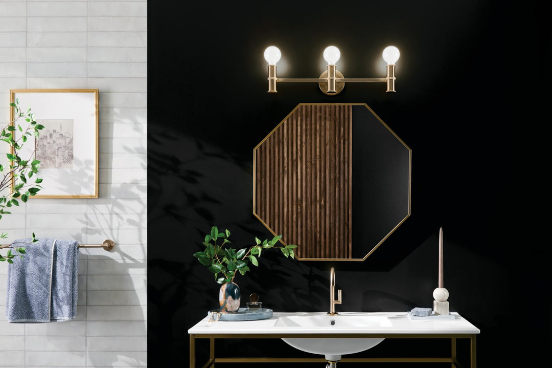 Kichler Canada - 55157CPZ - Three Light Bath - Torche - Champagne Bronze