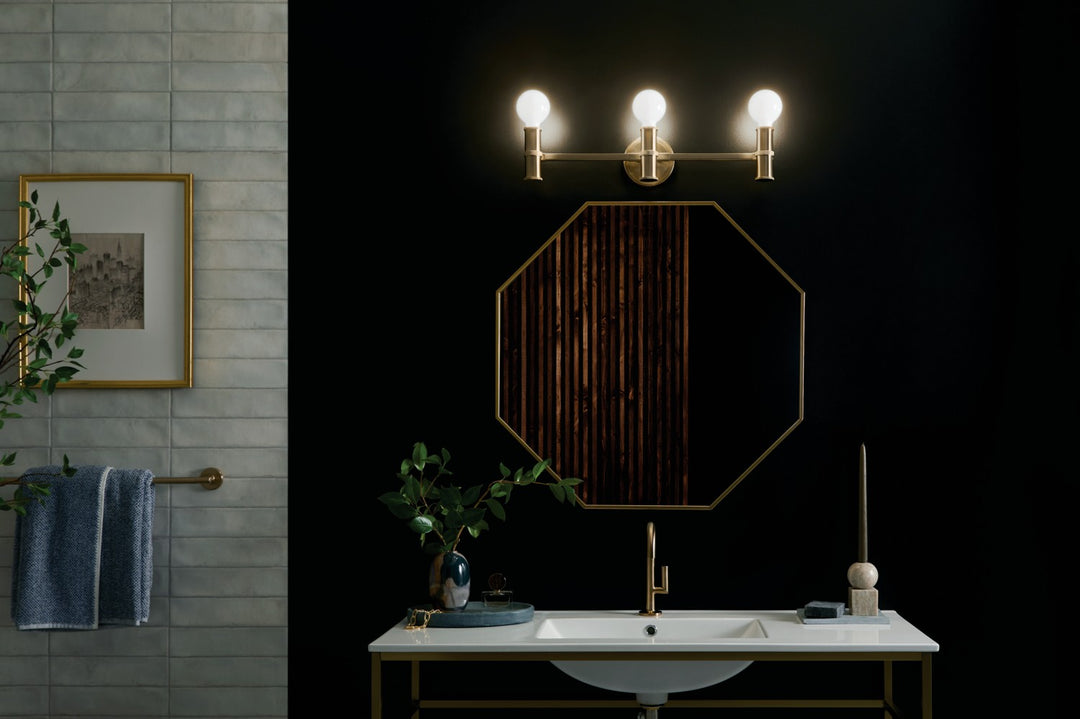 Kichler Canada - 55157CPZ - Three Light Bath - Torche - Champagne Bronze