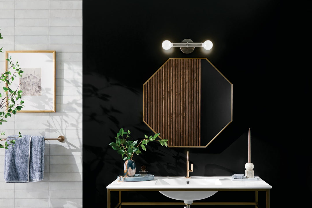 Kichler Canada - 55159NI - Two Light Wall Sconce - Torche - Brushed Nickel