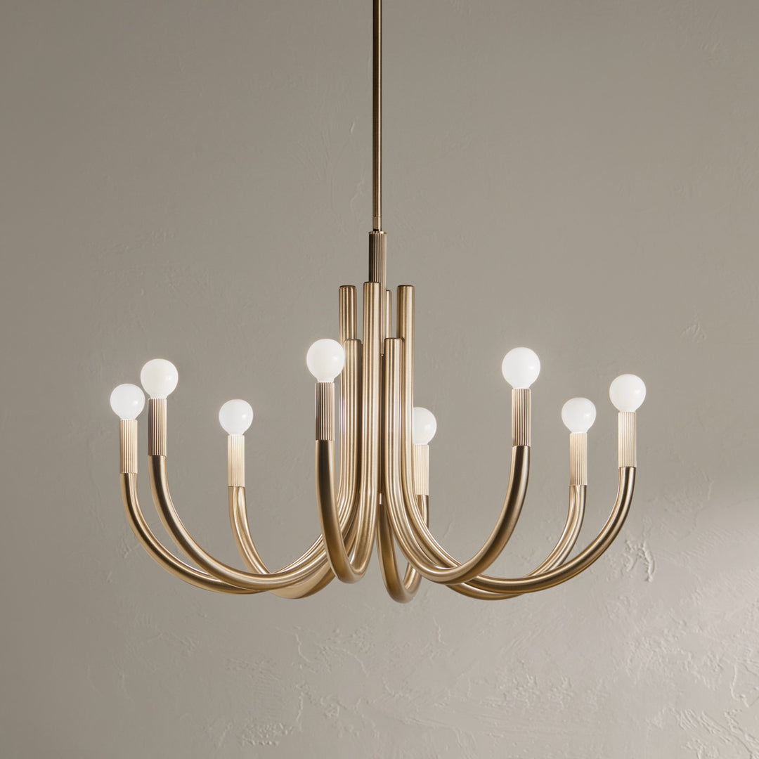 Kichler Canada - 52550CPZ - Eight Light Chandelier - Odensa - Champagne Bronze