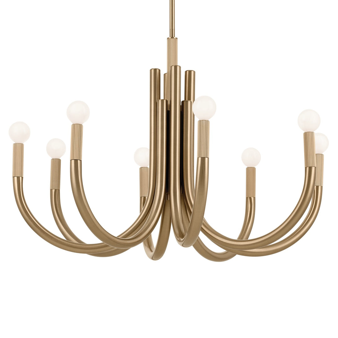 Kichler Canada - 52550CPZ - Eight Light Chandelier - Odensa - Champagne Bronze