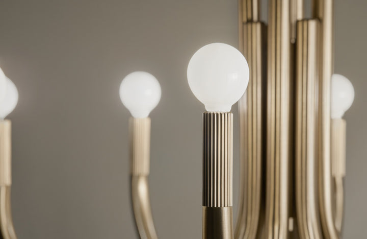 Kichler Canada - 52550CPZ - Eight Light Chandelier - Odensa - Champagne Bronze