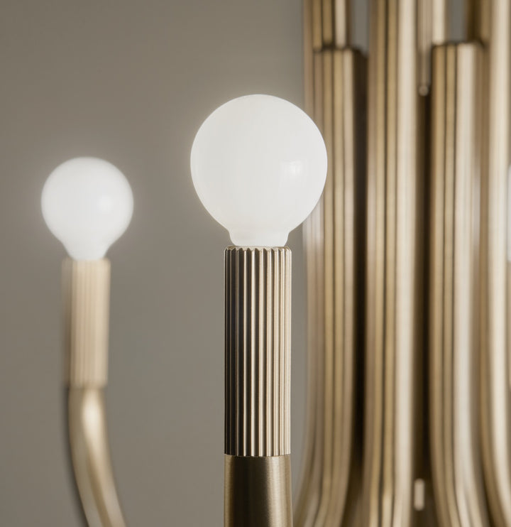 Kichler Canada - 52550CPZ - Eight Light Chandelier - Odensa - Champagne Bronze
