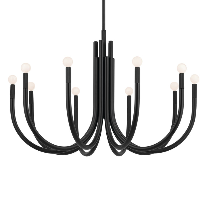 Kichler Canada - 52551BK - Ten Light Chandelier - Odensa - Black