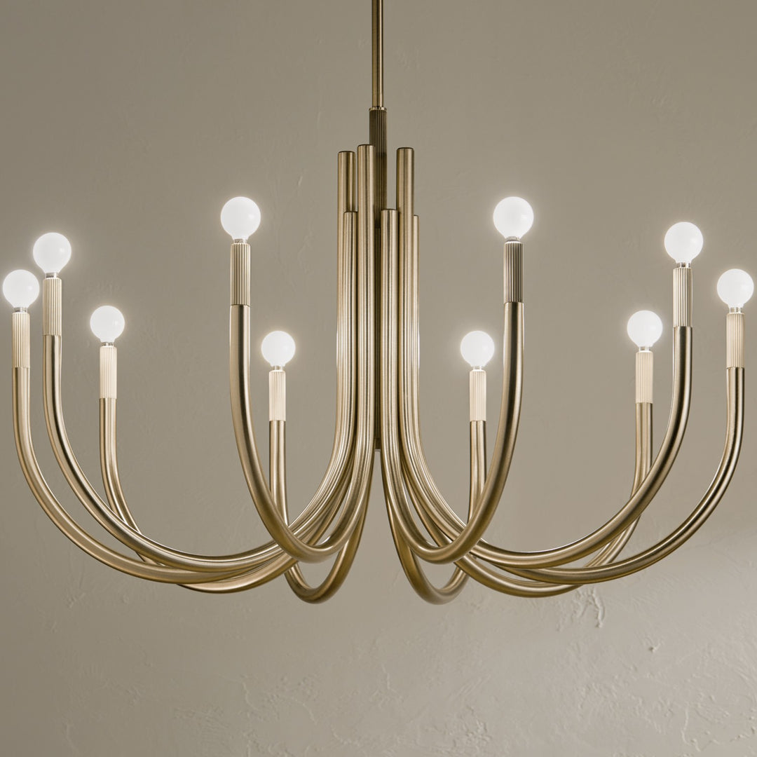 Kichler Canada - 52551CPZ - Ten Light Chandelier - Odensa - Champagne Bronze