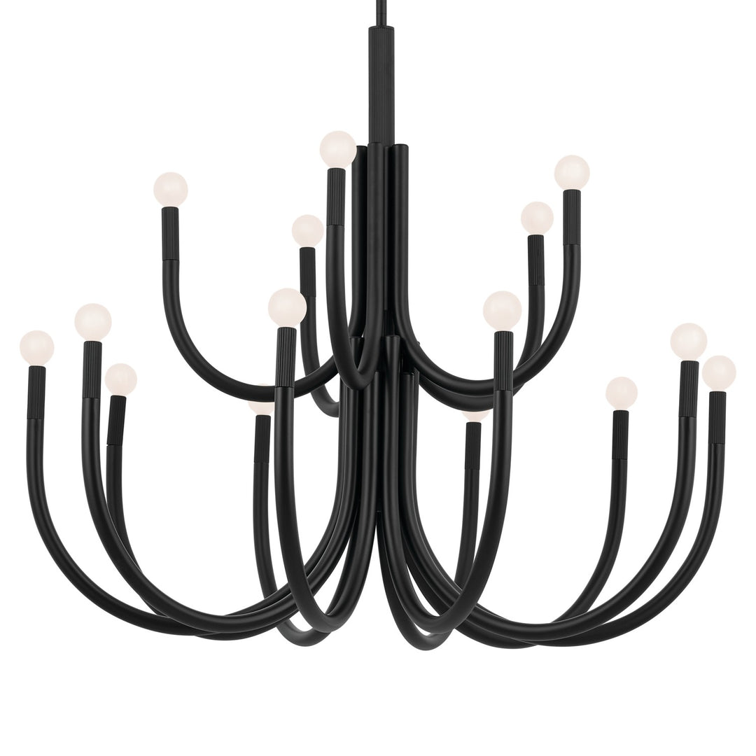 Kichler Canada - 52552BK - 15 Light Chandelier - Odensa - Black