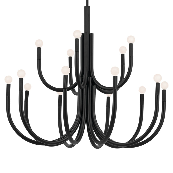 Kichler Canada - 52552BK - 15 Light Chandelier - Odensa - Black