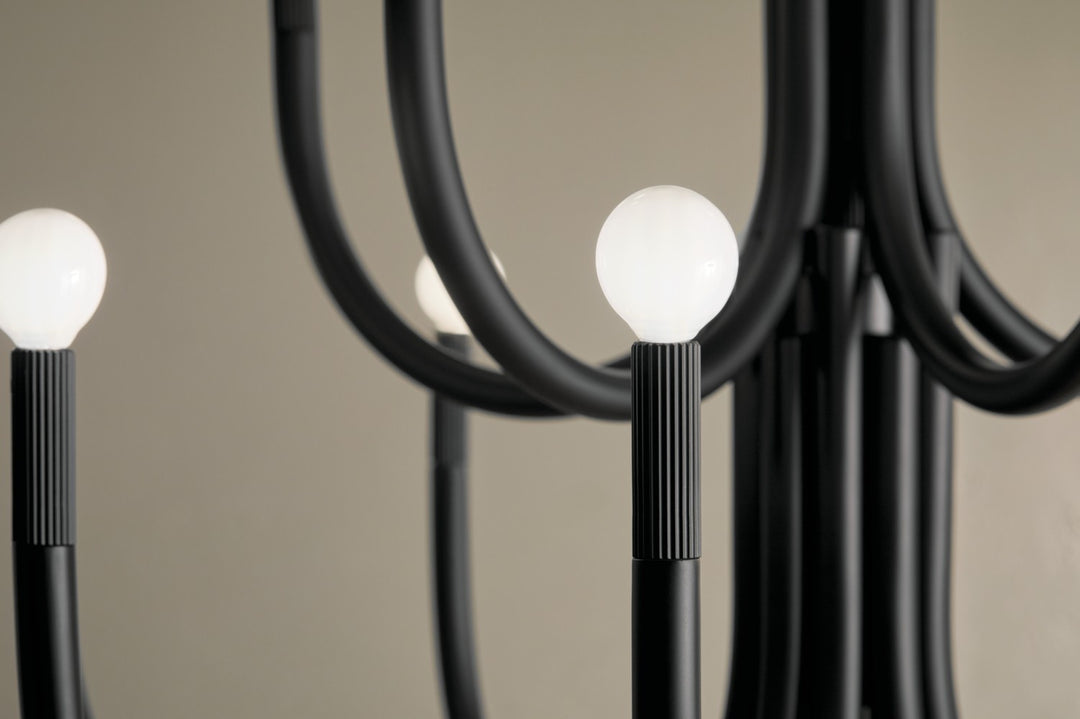 Kichler Canada - 52552BK - 15 Light Chandelier - Odensa - Black