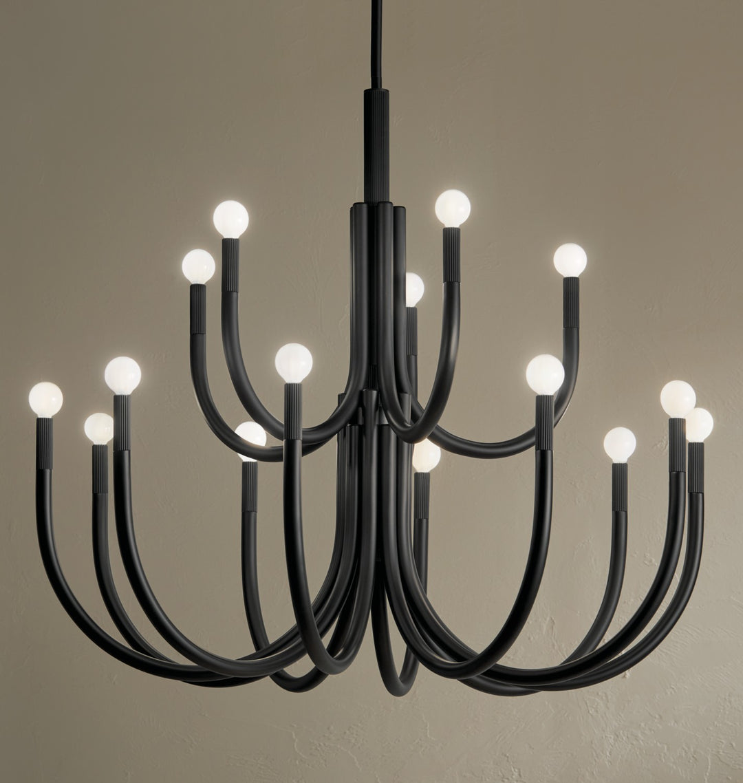 Kichler Canada - 52552BK - 15 Light Chandelier - Odensa - Black