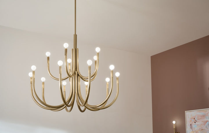 Kichler Canada - 52552CPZ - 15 Light Chandelier - Odensa - Champagne Bronze