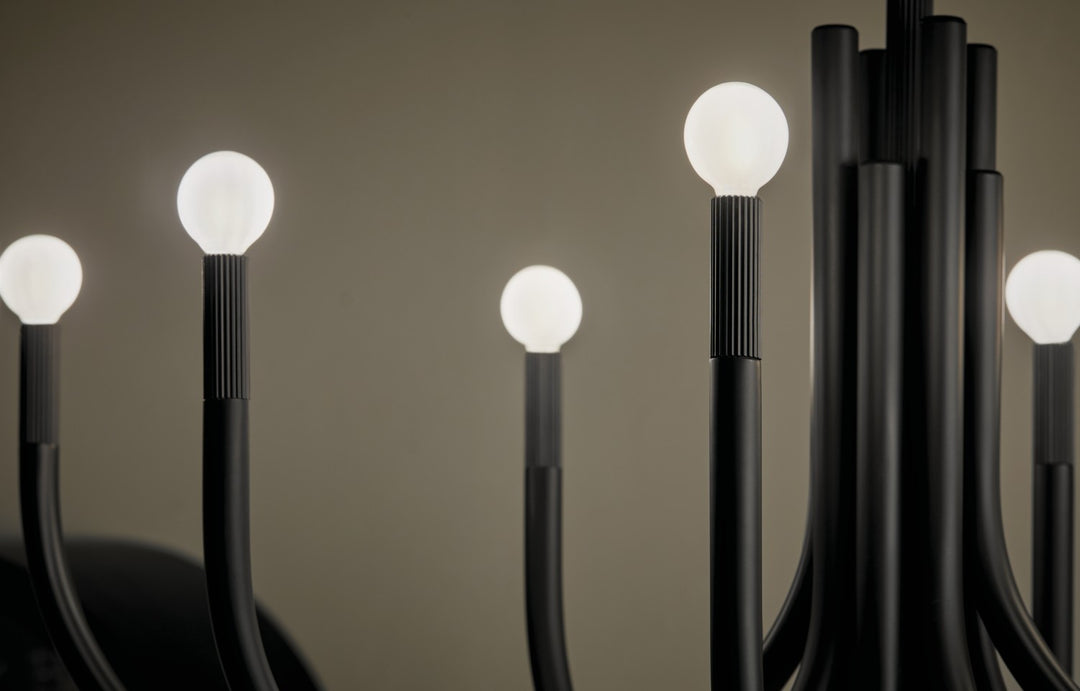 Kichler Canada - 52553BK - Eight Light Chandelier - Odensa - Black