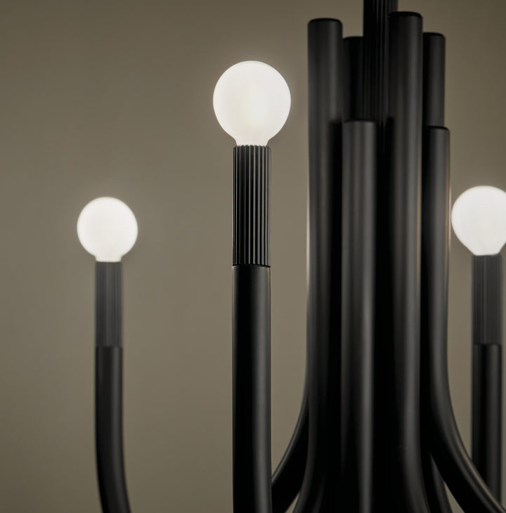 Kichler Canada - 52553BK - Eight Light Chandelier - Odensa - Black