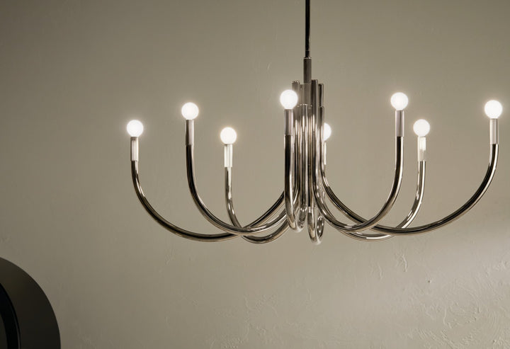 Kichler Canada - 52553PN - Eight Light Chandelier - Odensa - Polished Nickel