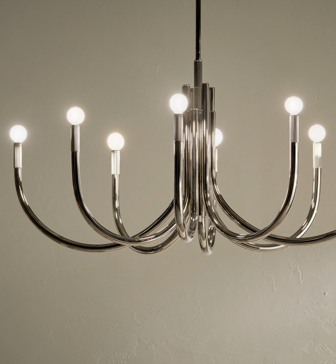 Kichler Canada - 52553PN - Eight Light Chandelier - Odensa - Polished Nickel