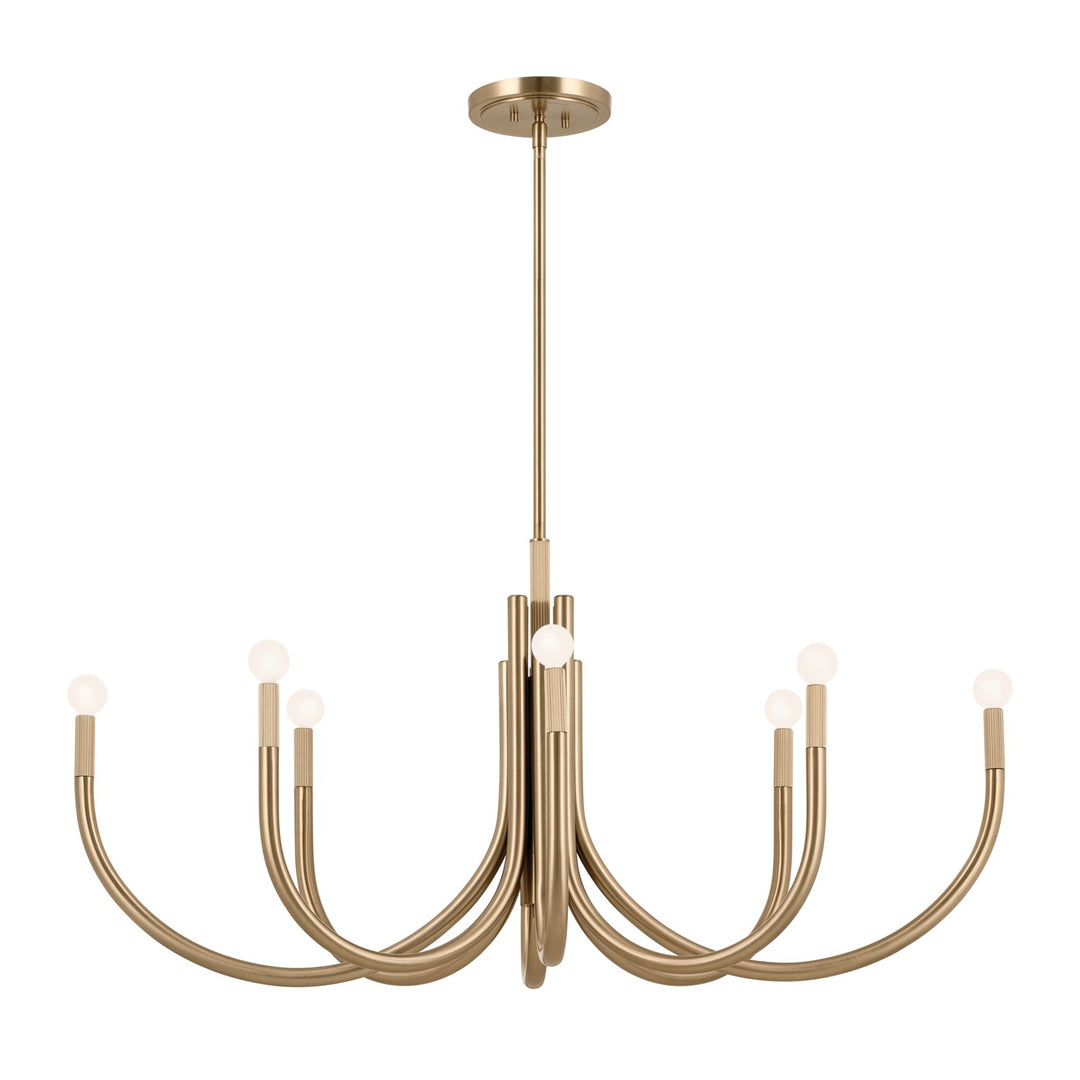 Kichler Canada - 52553CPZ - Eight Light Chandelier - Odensa - Champagne Bronze