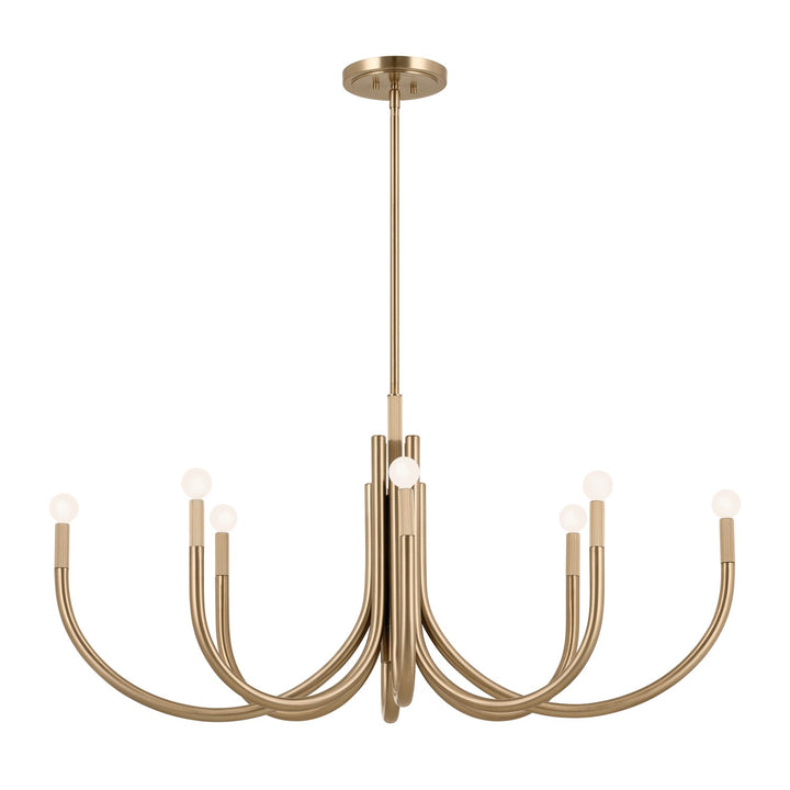 Kichler Canada - 52553CPZ - Eight Light Chandelier - Odensa - Champagne Bronze