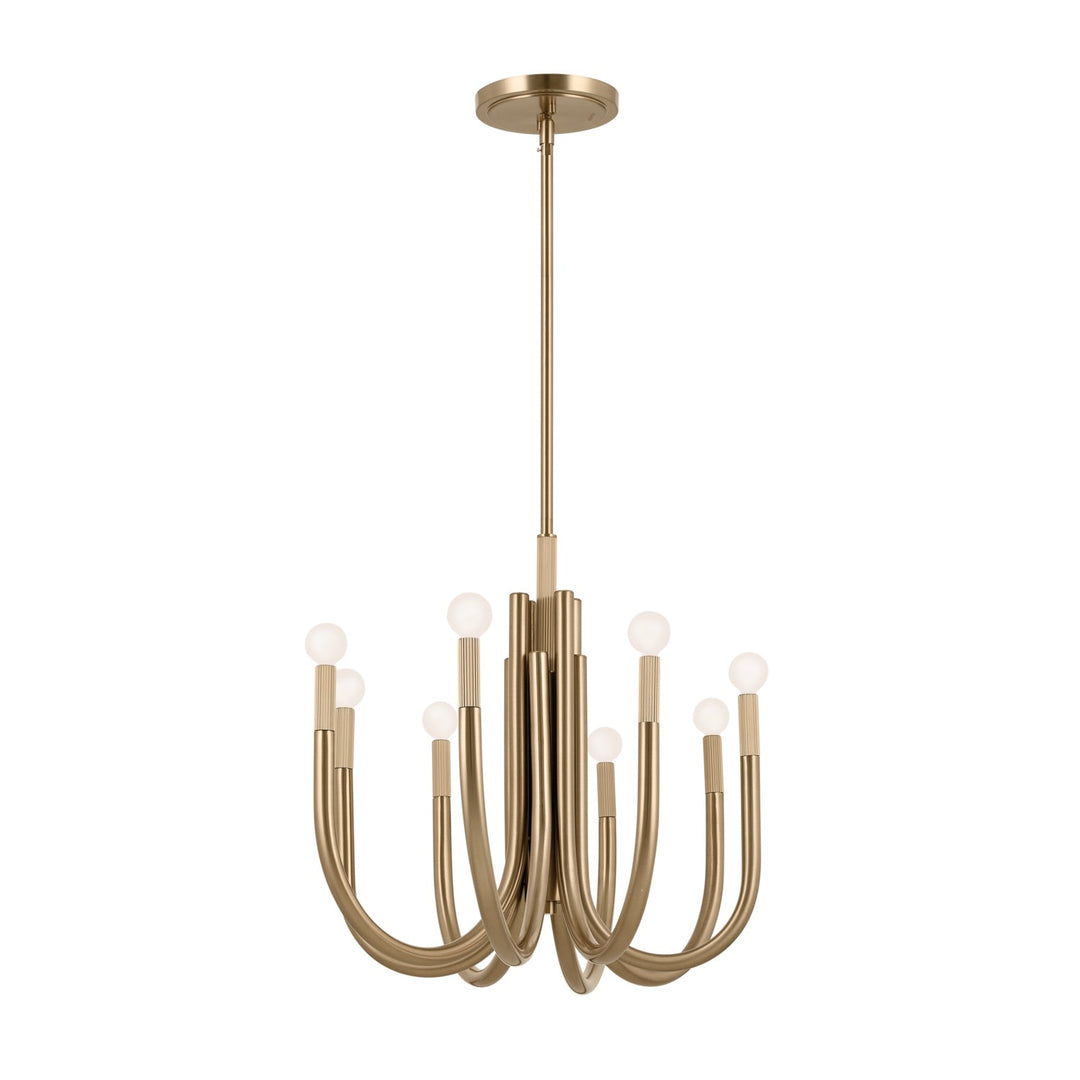 Kichler Canada - 52553CPZ - Eight Light Chandelier - Odensa - Champagne Bronze