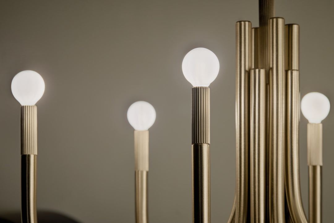 Kichler Canada - 52553CPZ - Eight Light Chandelier - Odensa - Champagne Bronze