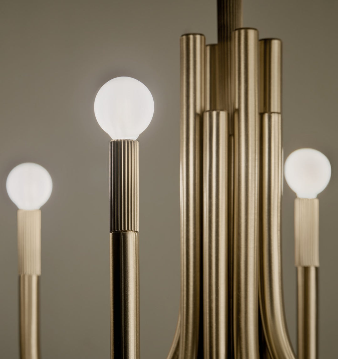 Kichler Canada - 52553CPZ - Eight Light Chandelier - Odensa - Champagne Bronze