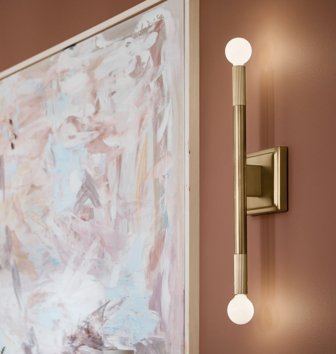 Kichler Canada - 52556CPZ - Two Light Wall Sconce - Odensa - Champagne Bronze