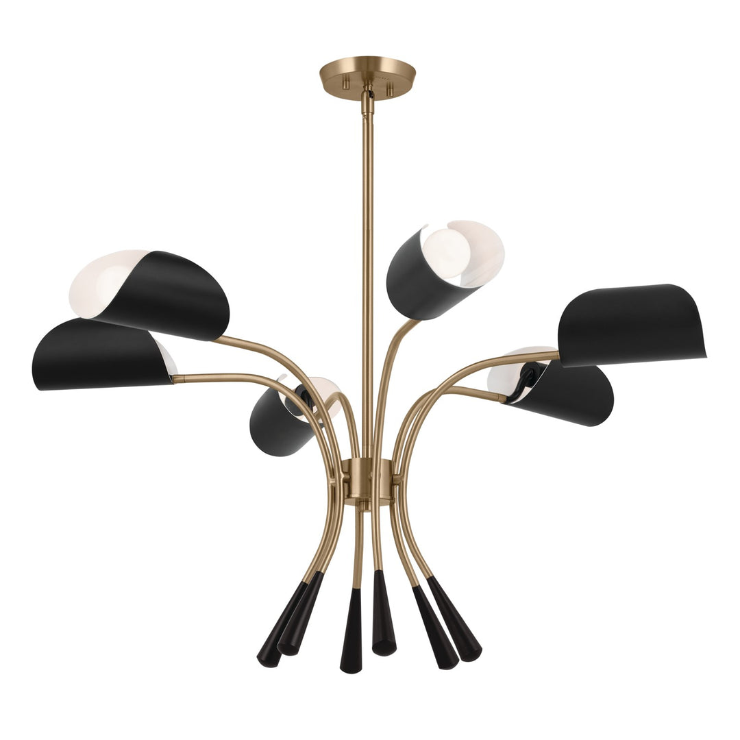 Kichler Canada - 52559CPZBK - Six Light Chandelier - Arcus - Champagne Bronze