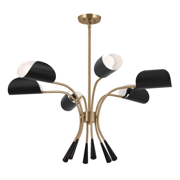 Kichler Canada - 52559CPZBK - Six Light Chandelier - Arcus - Champagne Bronze