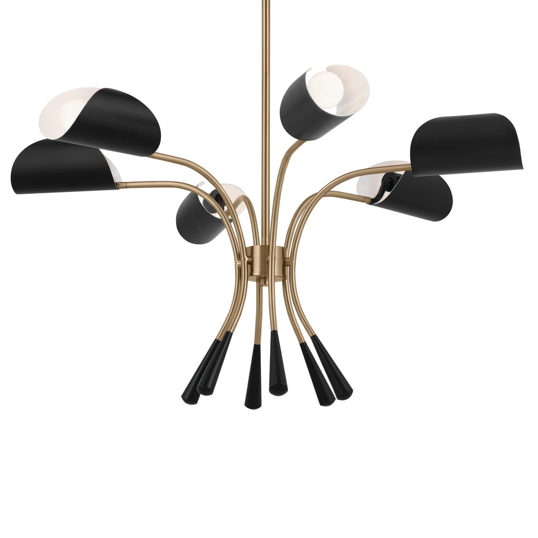 Kichler Canada - 52559CPZBK - Six Light Chandelier - Arcus - Champagne Bronze